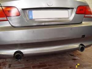 BMW 335i Heckschaden Stoßstange