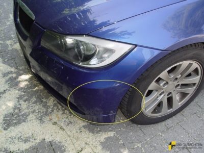 BMW 3er Lackschaden Frontschaden