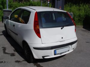 Fiat Punto Heckschaden Fahrerseite Fiat Punto Heckschaden Fahrerseite