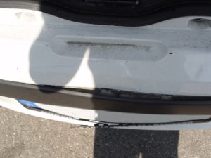 Fiat Punto Stoßfänger Heckschaden Fiat Punto Stoßfänger Heckschaden