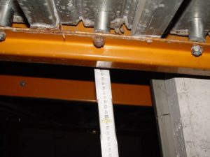 MINI Dachschaden Duplex Garage Vermessung Detail