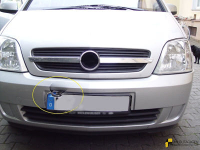 Opel Merica Frontschaden Stoßfänger