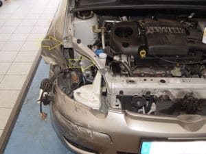 Toyota Yaris Totalschaden Rahmen