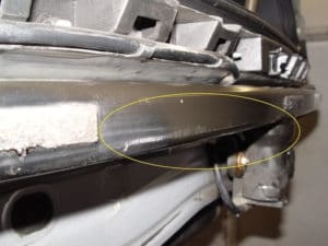VW Heckschaden Heckabschlussblech VW Heckschaden Heckabschlussblech